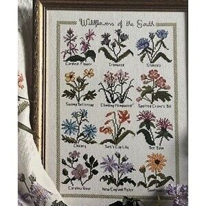 Design Connection Wildflowers Of The Southwest - Cross Stitch Sampler Pattern